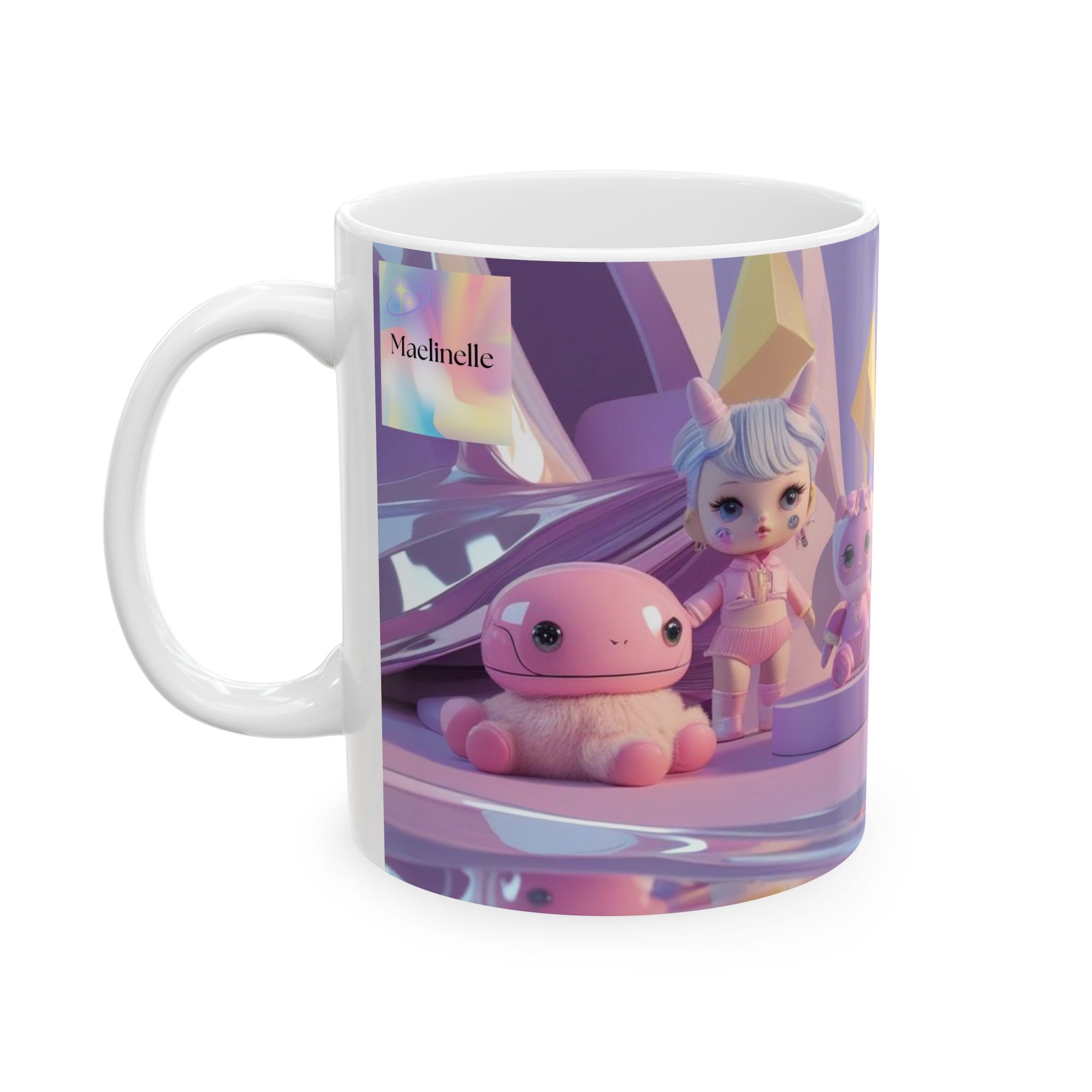 Maelinelle Baby Dolls Ceramic Mug - Adorable Gift for Collectors, Kids, Birthdays, Holidays, Home Decor, Fun Drinkware