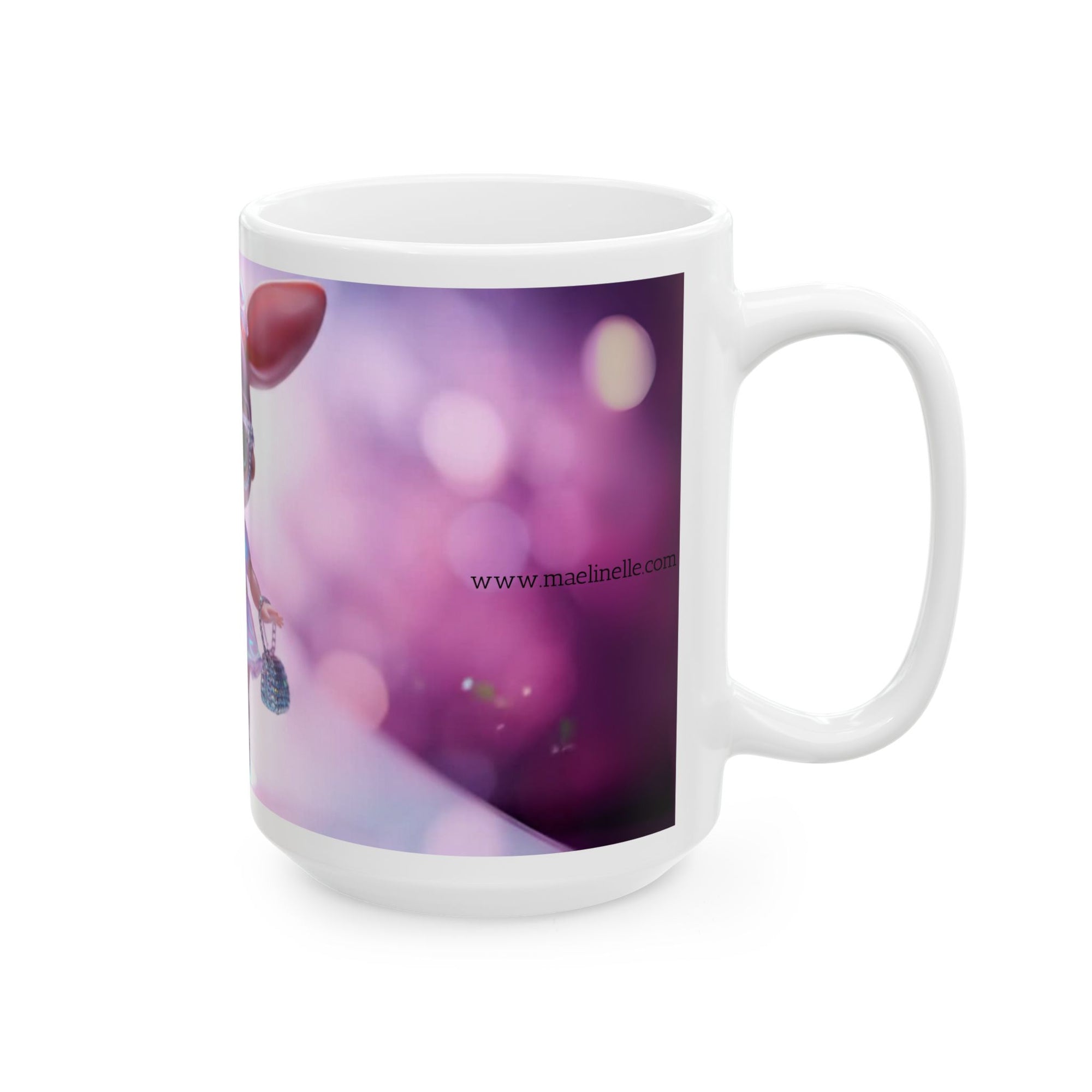 Maelinelle Doll Ceramic Mug - Adorable Gift for Collectors, Kids, Birthdays, Holidays, Home Decor, Fun Drinkware