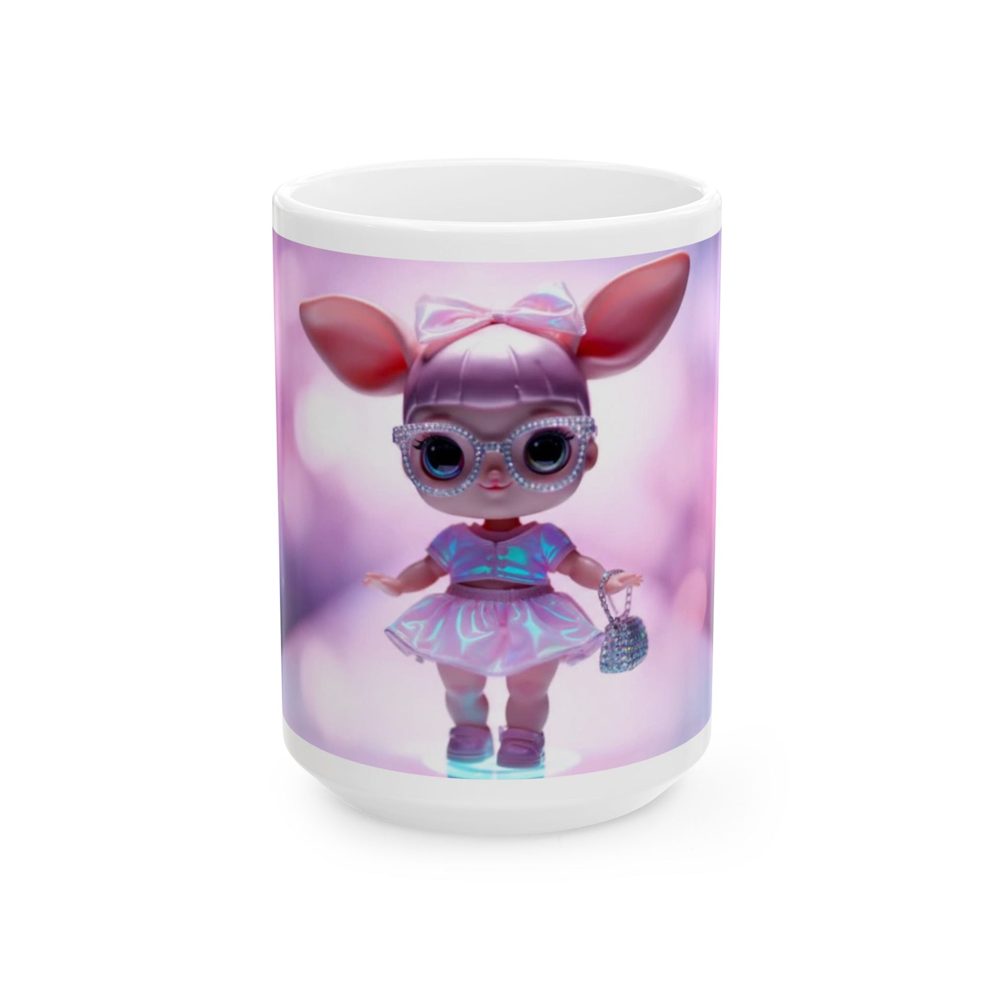 Maelinelle Doll Ceramic Mug - Adorable Gift for Collectors, Kids, Birthdays, Holidays, Home Decor, Fun Drinkware