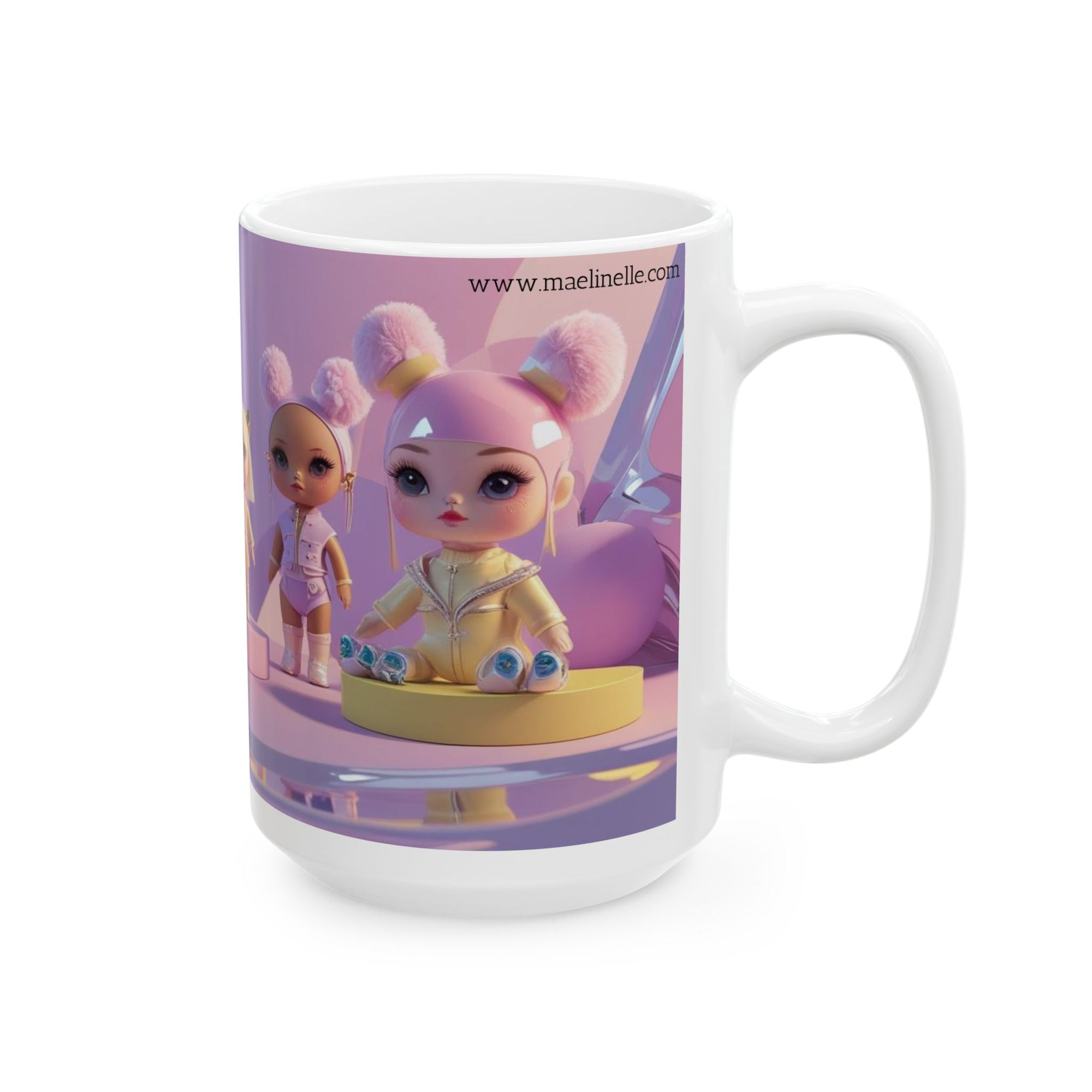 Maelinelle Baby Dolls Ceramic Mug - Adorable Gift for Collectors, Kids, Birthdays, Holidays, Home Decor, Fun Drinkware