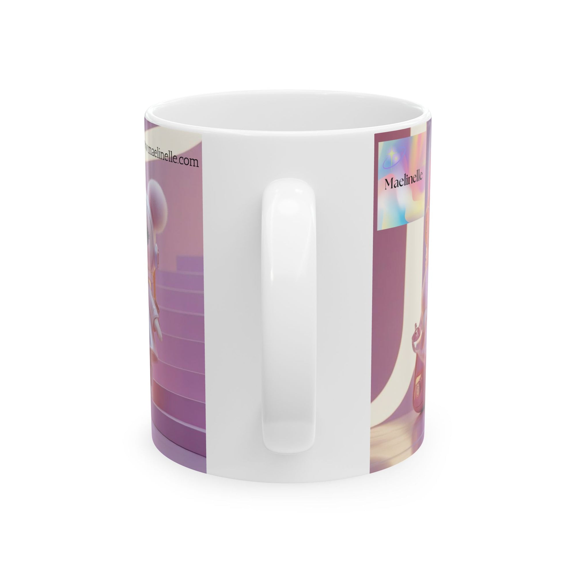 Maelinelle Cat Dolls Ceramic Mug - Kawaii Gift for Collectors, Kids, Birthdays, Holidays, Home Decor, Fun Drinkware