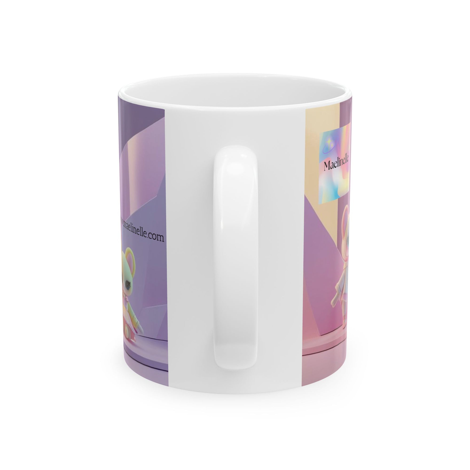 Maelinelle Bear Dolls Ceramic Mug - Cute Gift for Collectors, Kids, Birthdays, Holidays, Home Decor, Fun Drinkware