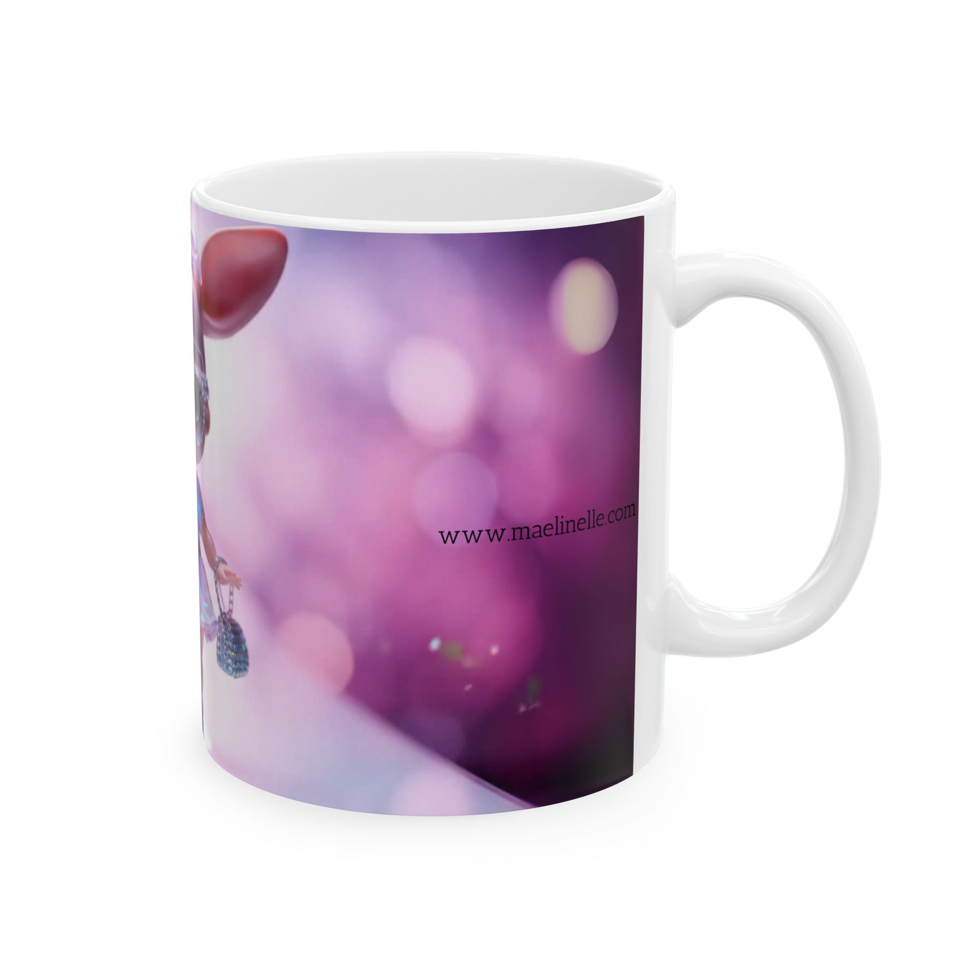 Maelinelle Doll Ceramic Mug - Adorable Gift for Collectors, Kids, Birthdays, Holidays, Home Decor, Fun Drinkware