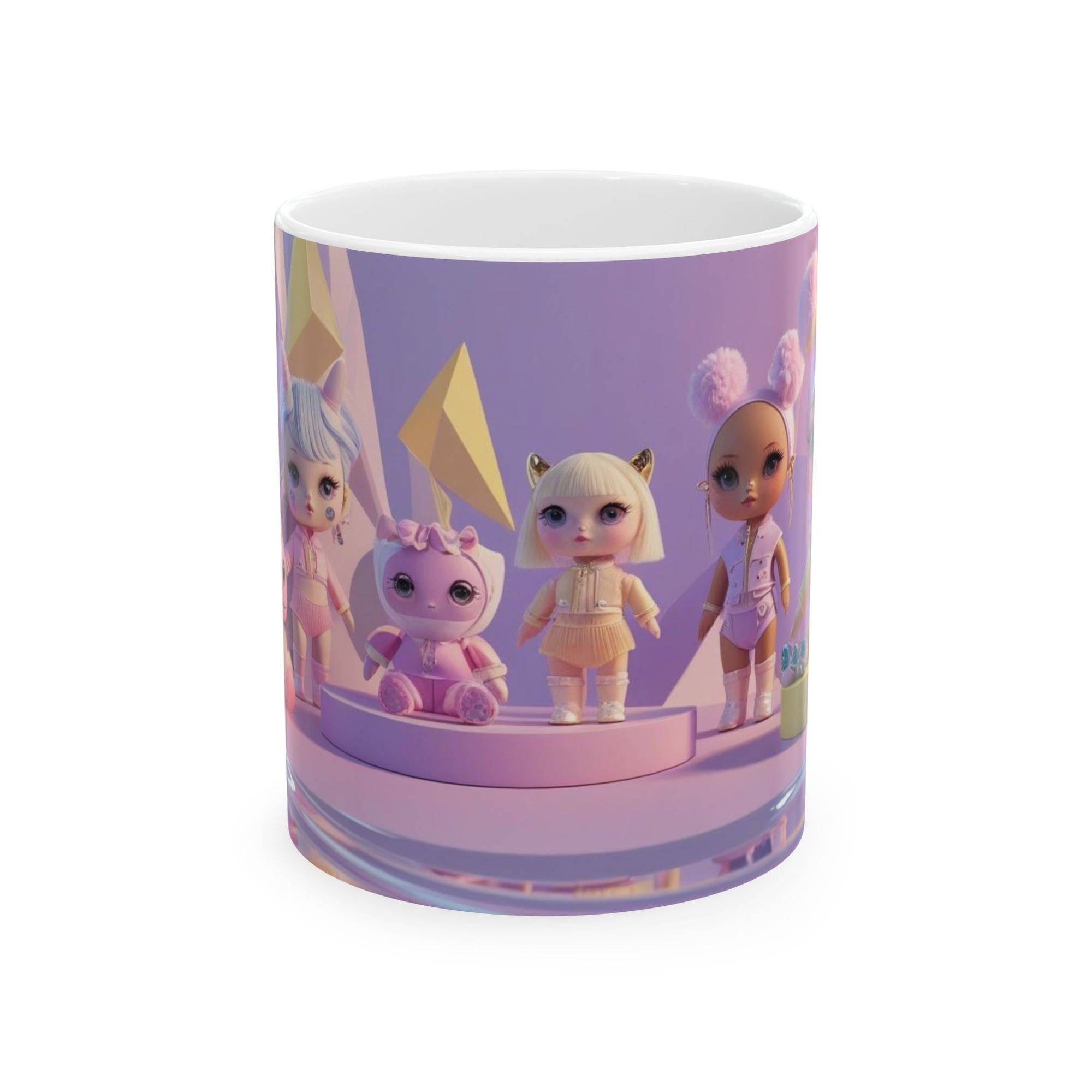 Maelinelle Baby Dolls Ceramic Mug - Adorable Gift for Collectors, Kids, Birthdays, Holidays, Home Decor, Fun Drinkware