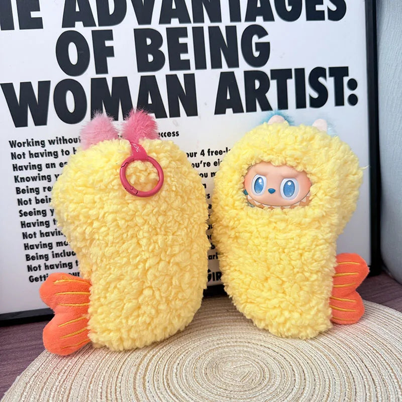 Labubu Designer Outfits Popular Fried Shrimp Jumpsuit Style Clothes and Accessories for Dolls-3