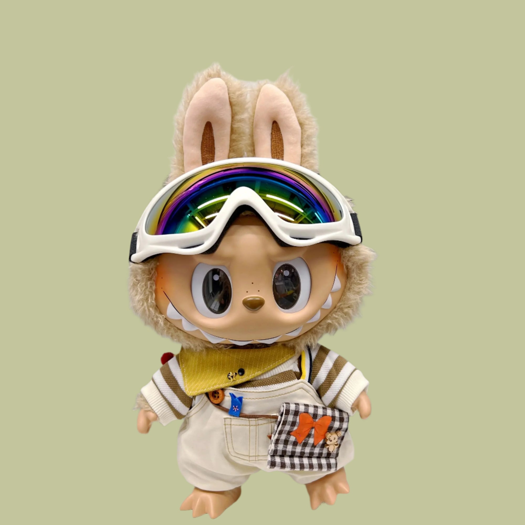 Labubu Clothes Only Cotton Baby Glasses 10cm 15cm 20cm 40cm Ski Goggles, Goggles, Labubu Glasses in Stock-1