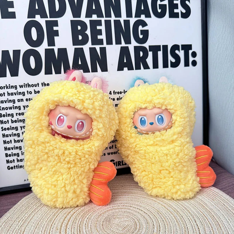 Labubu Designer Outfits Popular Fried Shrimp Jumpsuit Style Clothes and Accessories for Dolls-1