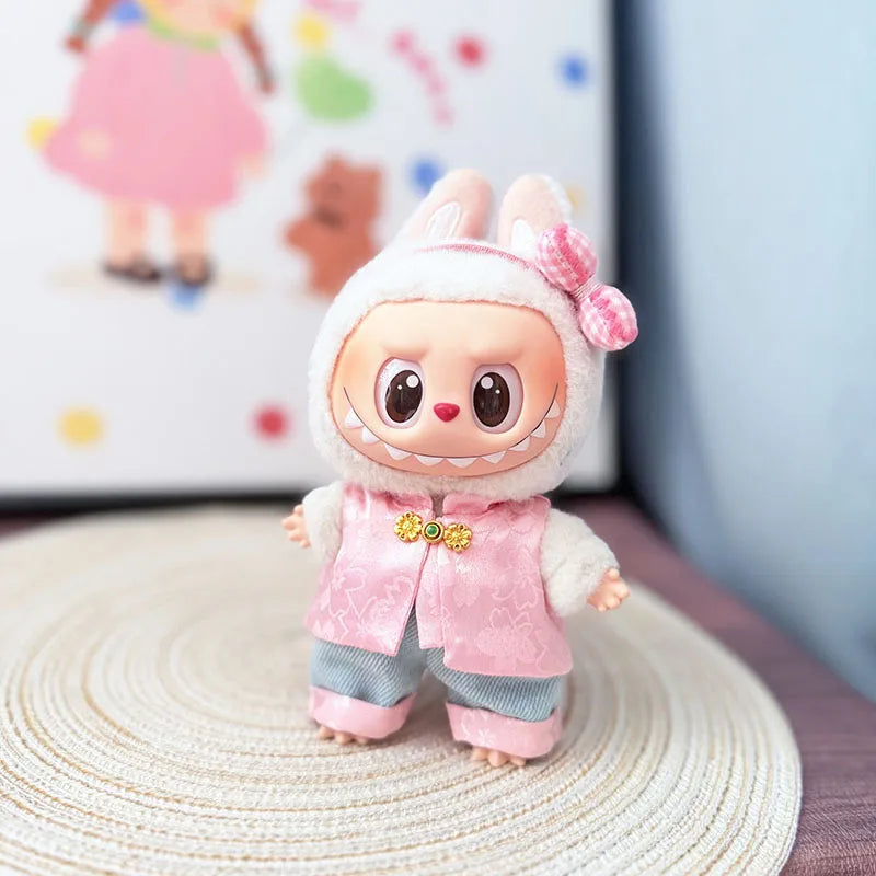 Exclusive clothes Only Elegant Chinese Style Suit Fairy Designer Outfits Labubu Clothes And Accessories-7