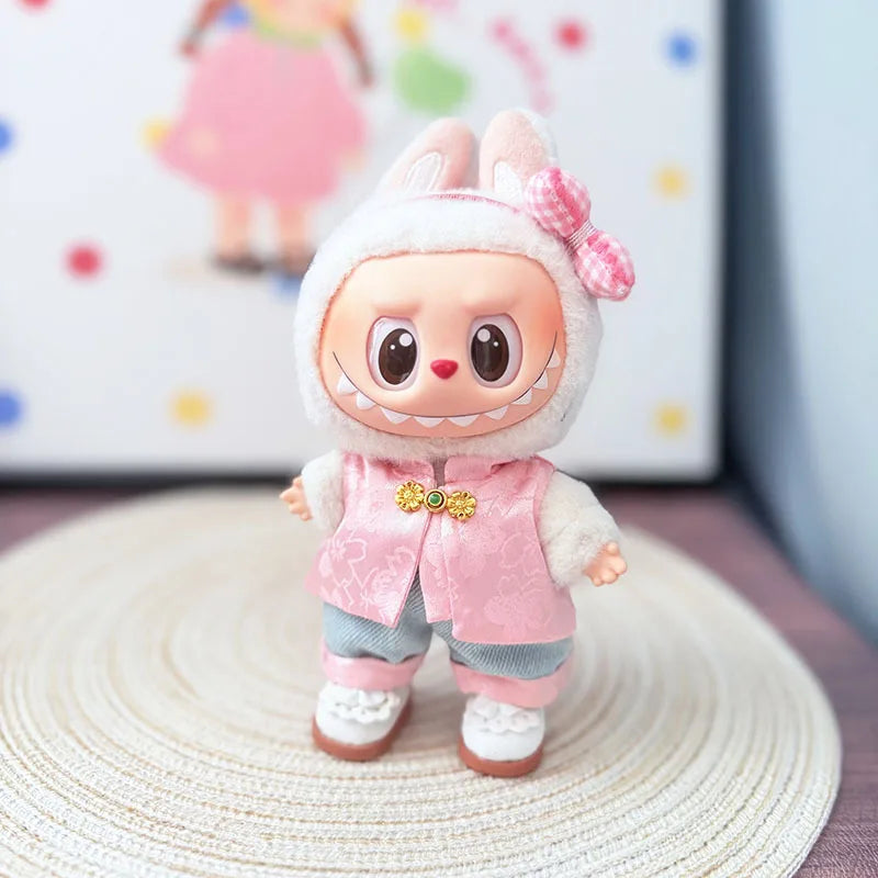 Exclusive clothes Only Elegant Chinese Style Suit Fairy Designer Outfits Labubu Clothes And Accessories-12