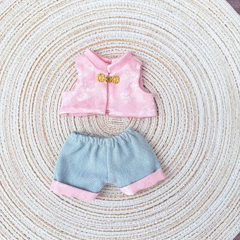 Exclusive clothes Only Elegant Chinese Style Suit Fairy Designer Outfits Labubu Clothes And Accessories-4