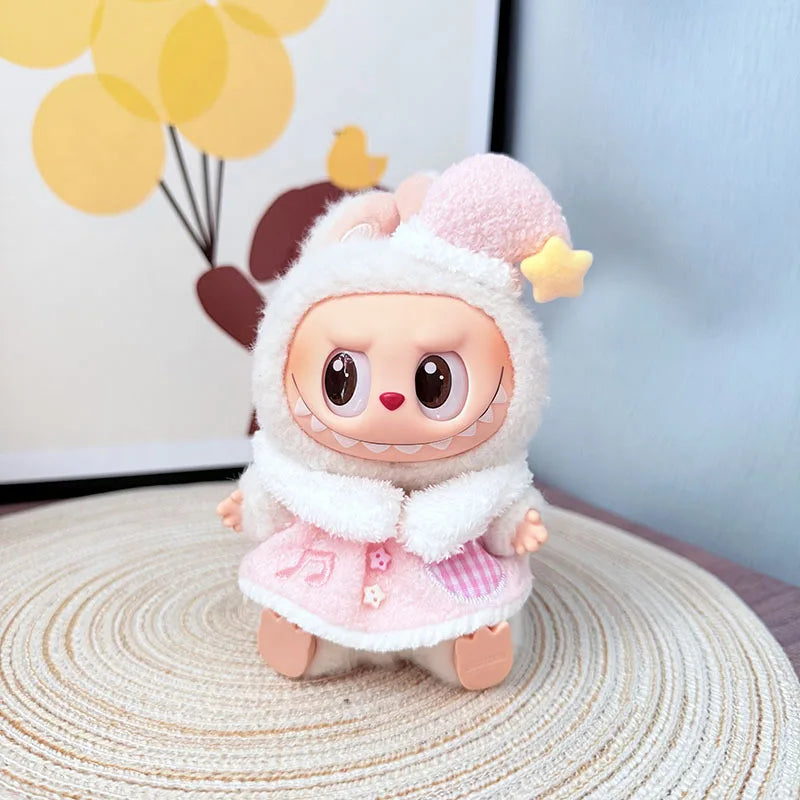 Labubu Designer Outfits & Accessories 17cm Music Angel Set Cartoon Toy Style Clothes Only-12