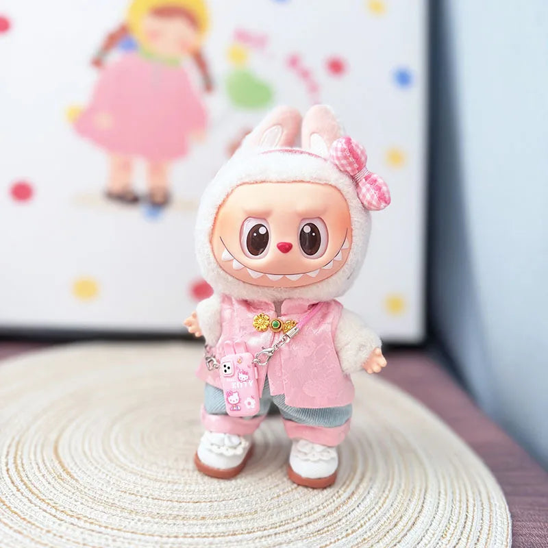 Exclusive clothes Only Elegant Chinese Style Suit Fairy Designer Outfits Labubu Clothes And Accessories-5