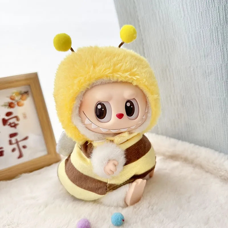 Labubu Designer Outfits Popular Fried Shrimp Jumpsuit Style Clothes and Accessories for Dolls-7