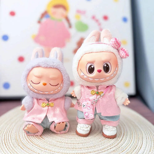 Exclusive clothes Only Elegant Chinese Style Suit Fairy Designer Outfits Labubu Clothes And Accessories-0