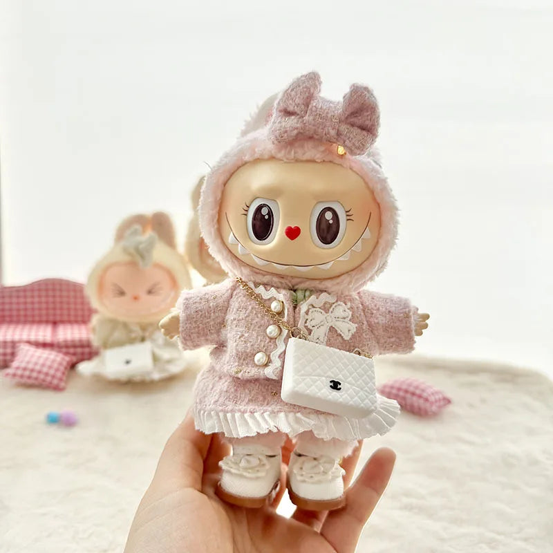Professional clothes Only Classic Small Fragrant Skirt Suit Designer Outfits Labubu Clothes And Accessories-16