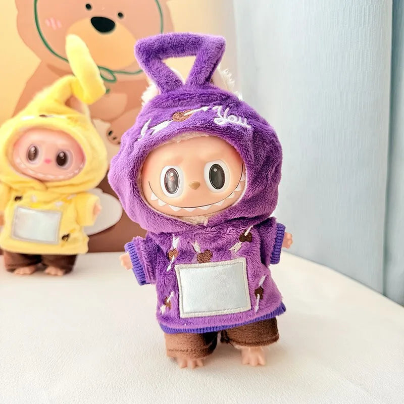 Competitive Clothes Only sitting party baby capsule bunny overalls designer outfits labubu clothes and accessories-8
